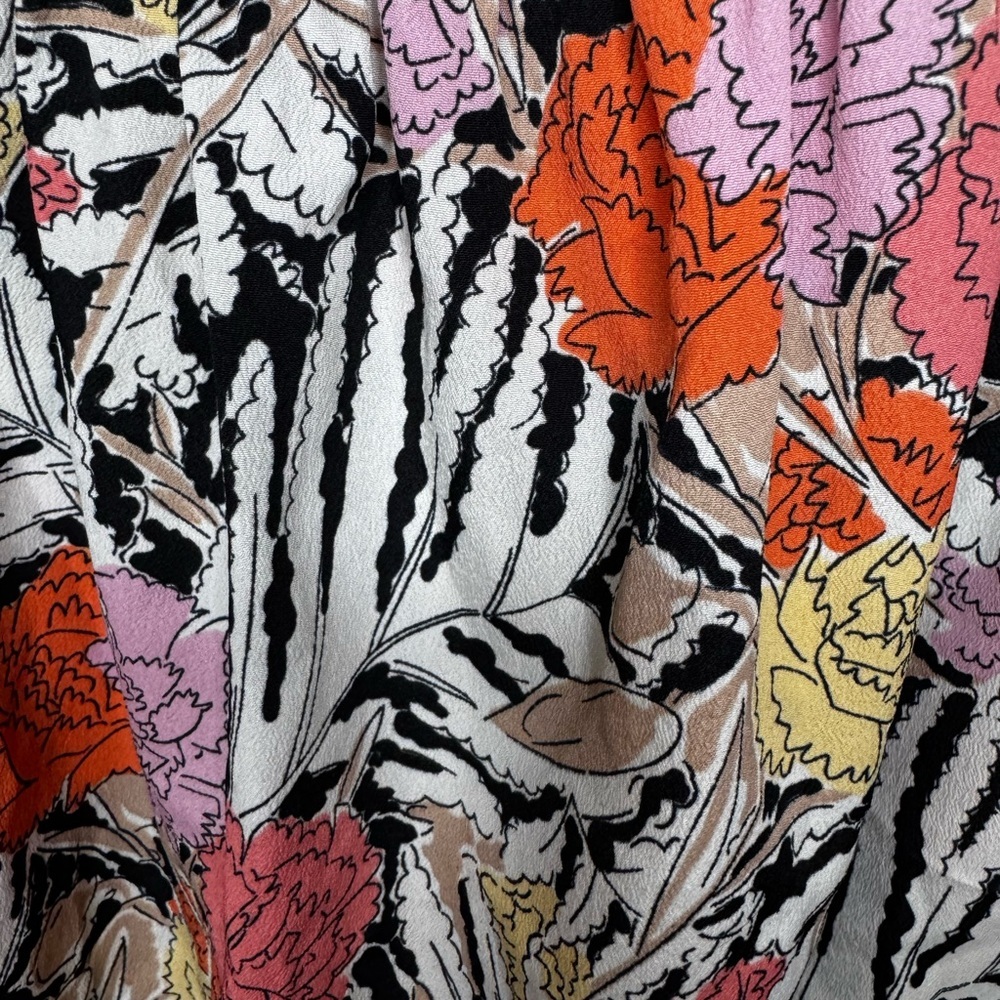 Zara Multicolor Floral Zebra Mini Skirt - Picture 4 of 4